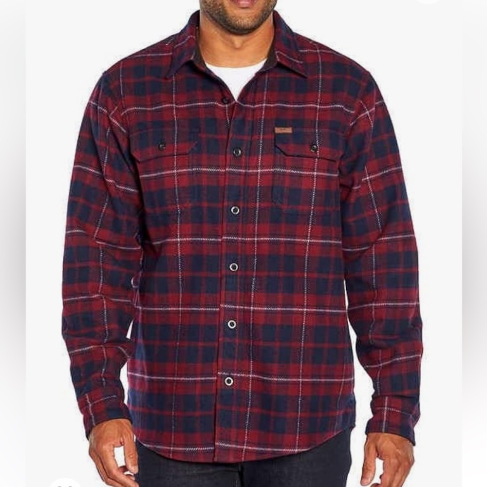 Orvis Winter Heavy Weight Double Breasted Flannel Button Down Shirt